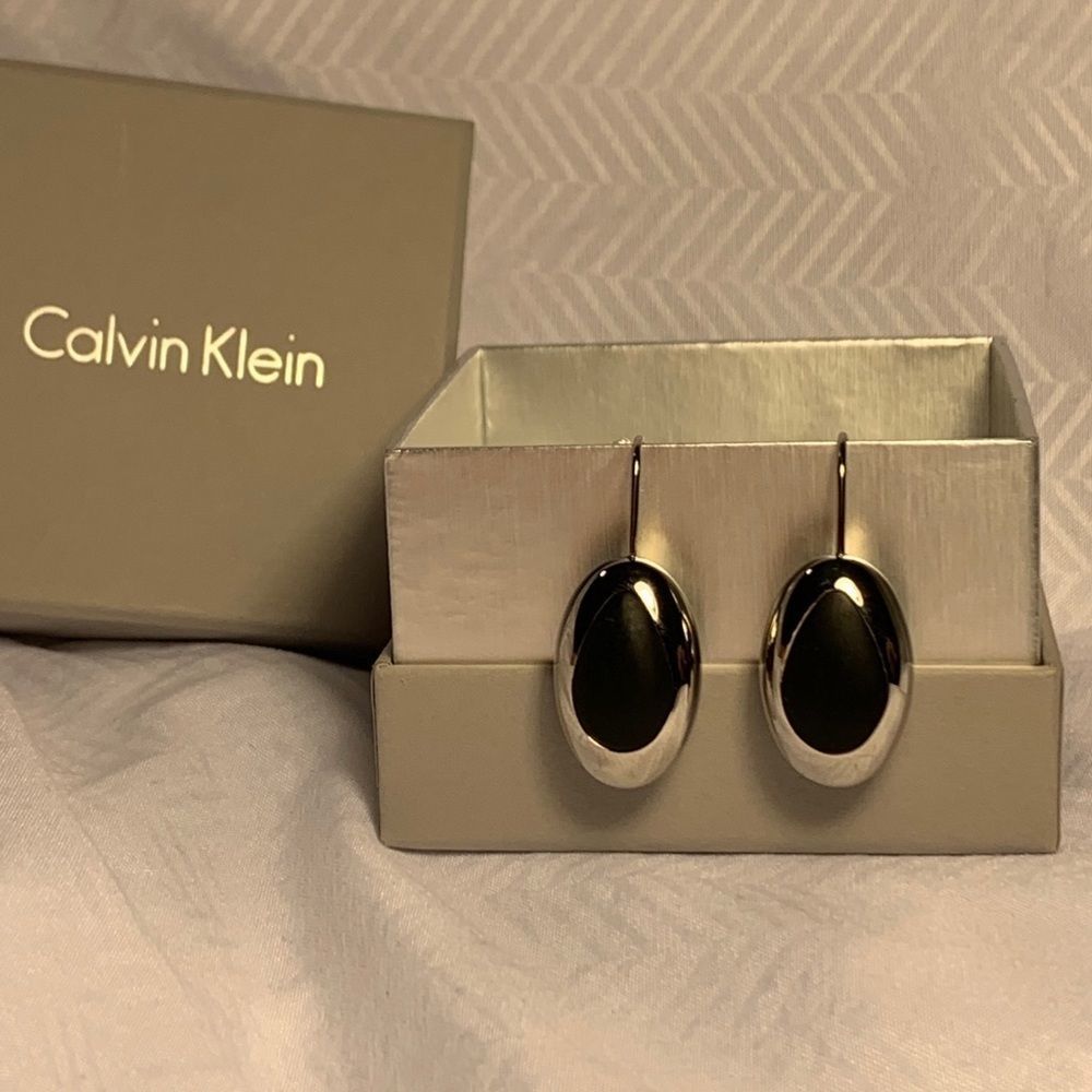Calvin Klein Wood Silver Pendant Chain Necklace - Picture 15 of 15